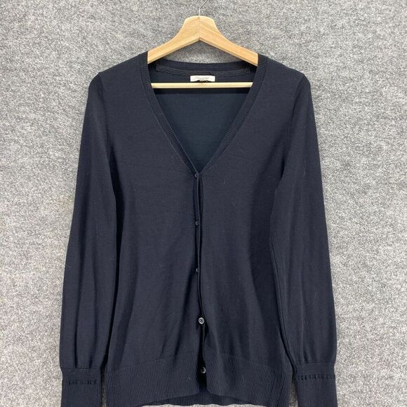 5/$45 Maurices Cardigan Women XS Black V-Neck Button Up Long Sleeve Rayon - Picture 3 of 9